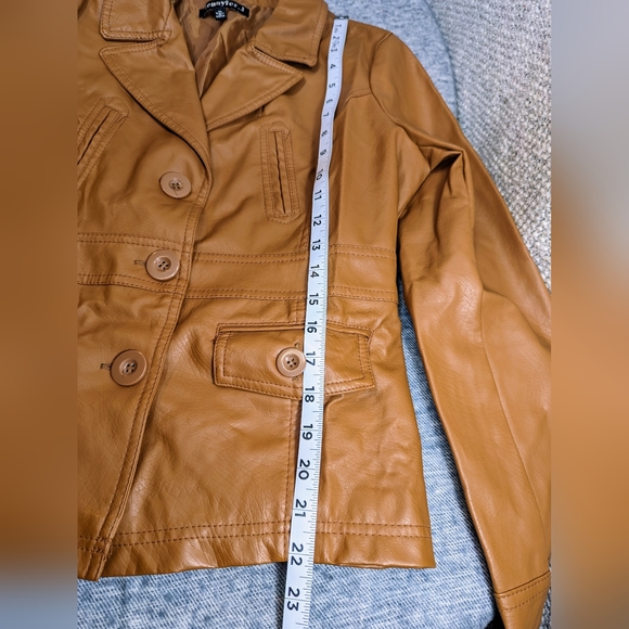 Jennyfer J Faux Leather Jacket size Medium - Picture 5 of 7